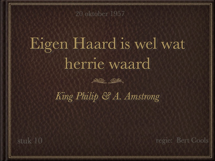 1957 Eigen haard is wel wat herrie waard voorblad